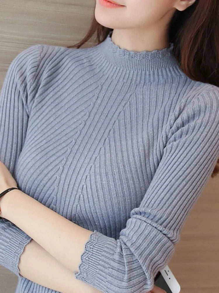 Autumn Women Mock Neck