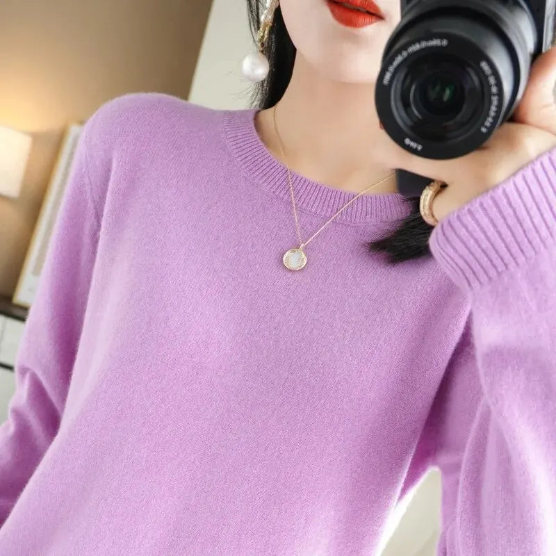 Winter BasicPullover Warm Casual Pulls Jumpers Korean