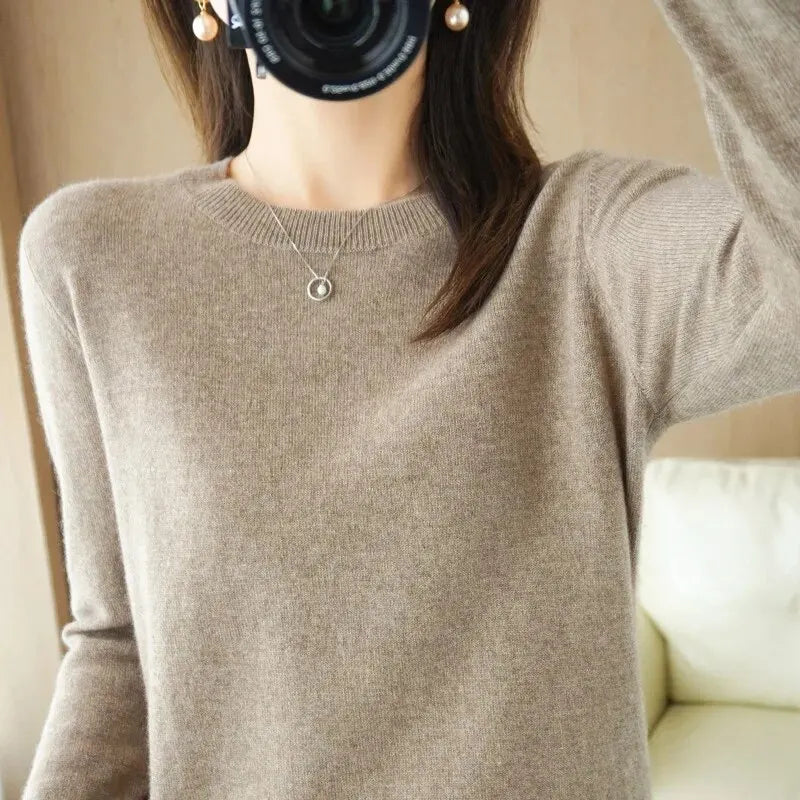 Winter BasicPullover Warm Casual Pulls Jumpers Korean