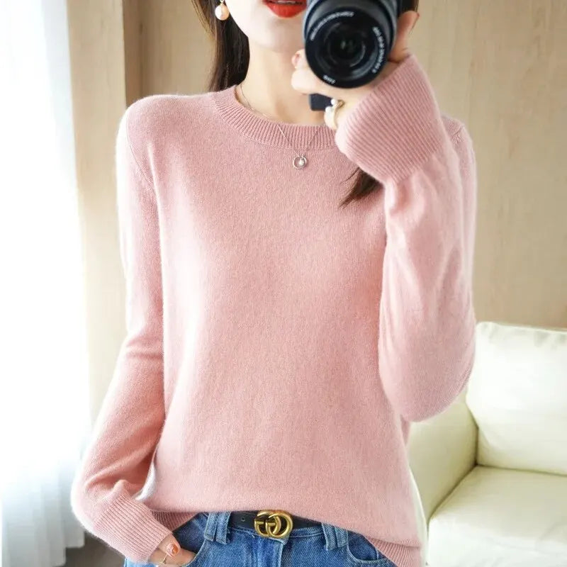 Winter BasicPullover Warm Casual Pulls Jumpers Korean