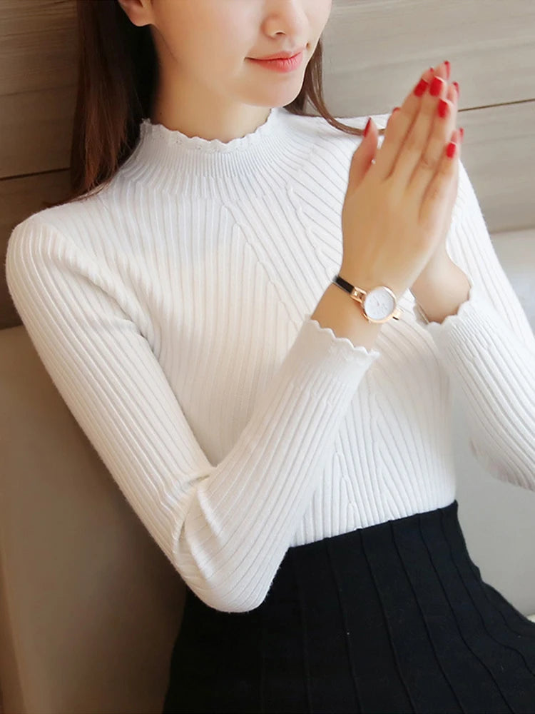 Autumn Women Mock Neck