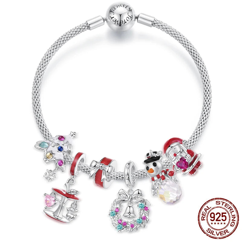 Christmas Apple Tree Charms Bracelet