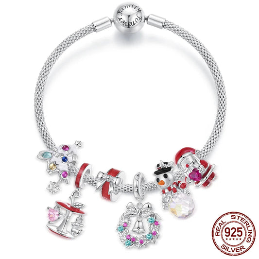 Christmas Apple Tree Charms Bracelet