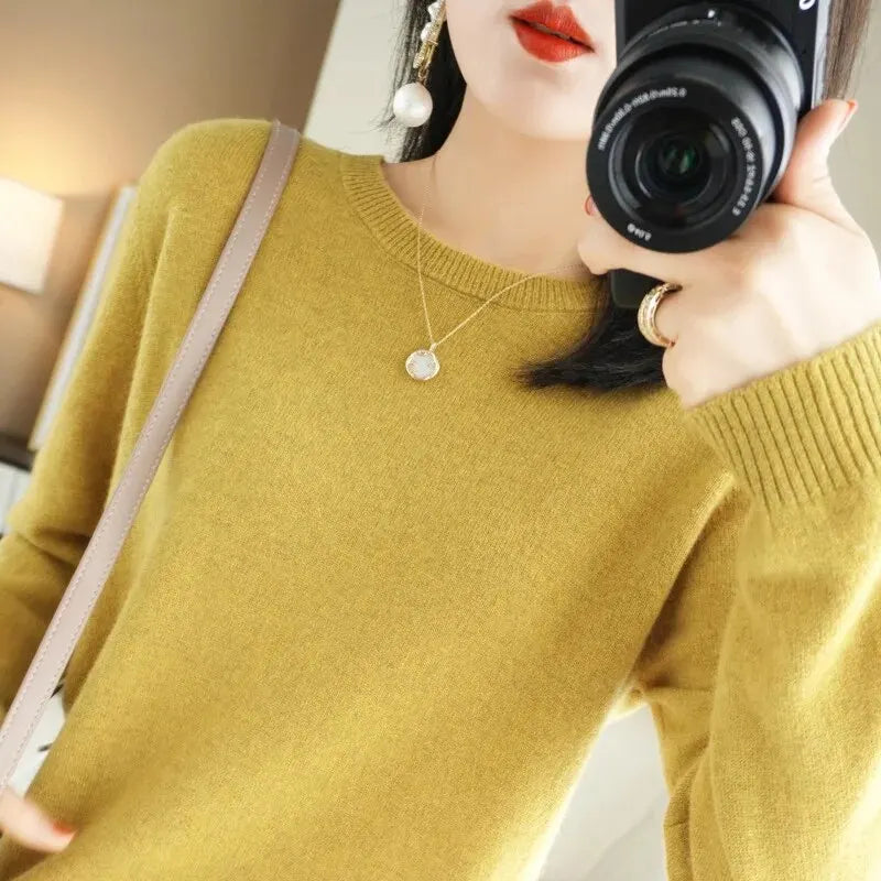 Winter BasicPullover Warm Casual Pulls Jumpers Korean