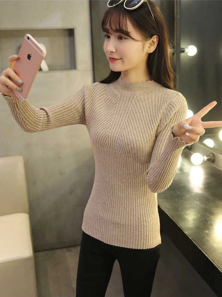 Autumn Women Mock Neck