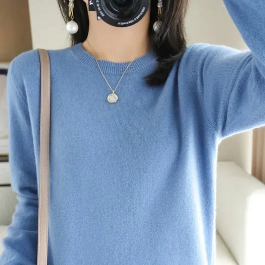 Winter BasicPullover Warm Casual Pulls Jumpers Korean