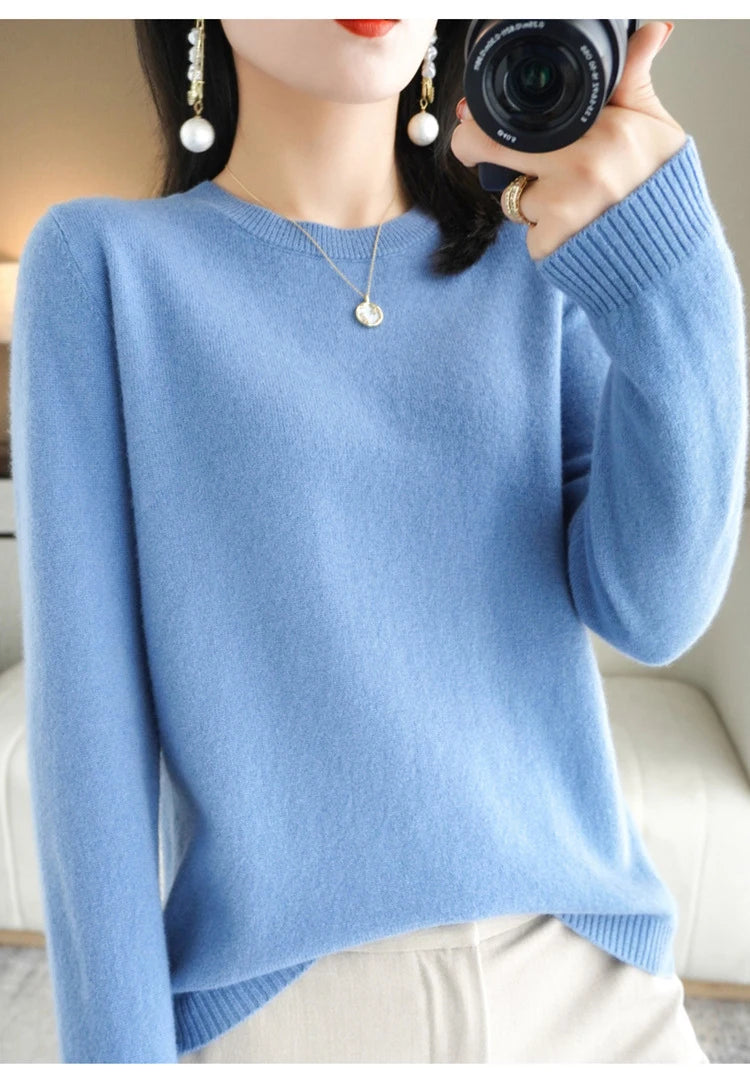 Winter BasicPullover Warm Casual Pulls Jumpers Korean