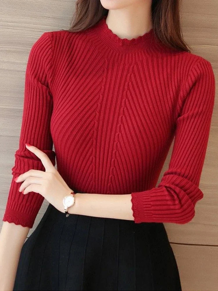 Autumn Women Mock Neck